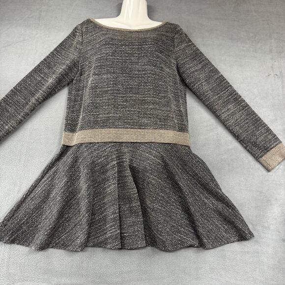 Alice + Olivia Women's Gray Skater Mini Dress Air Made in Canada LARGE - Picture 6 of 12